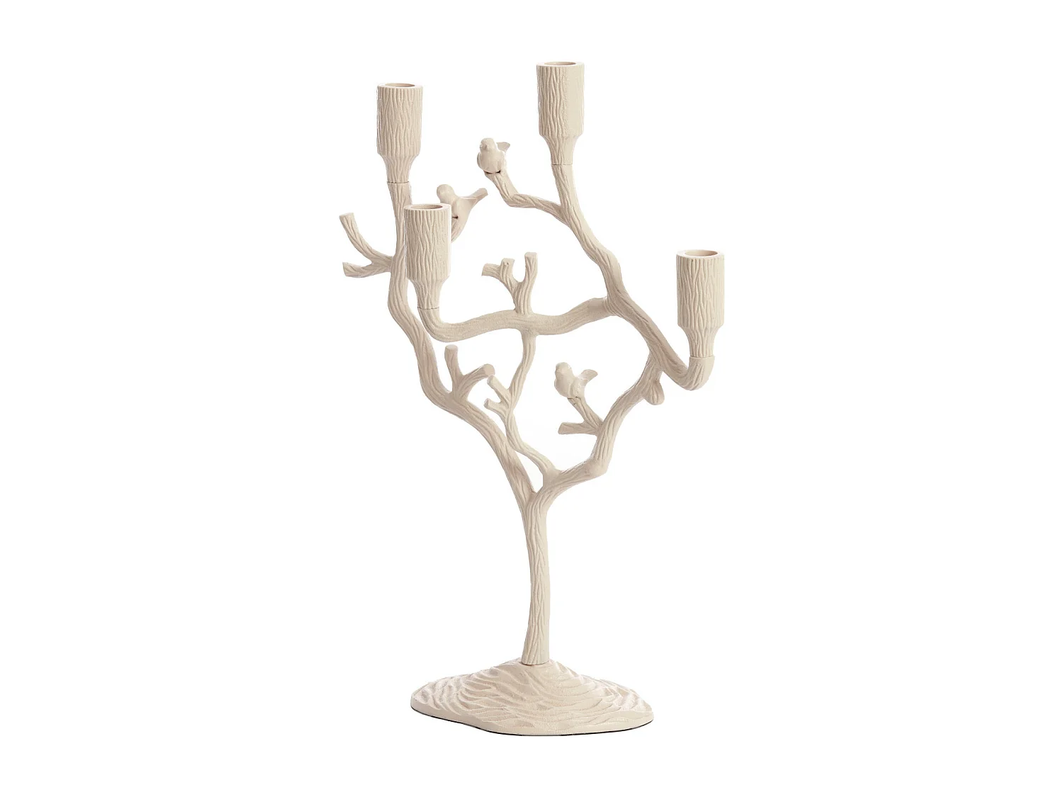 Bougeoir JARDIA - 35x14x47cm - Blanc