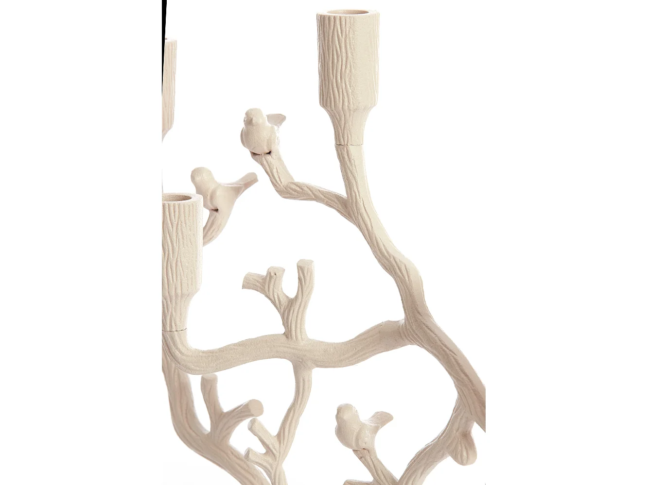 Bougeoir JARDIA - 35x14x47cm - Blanc