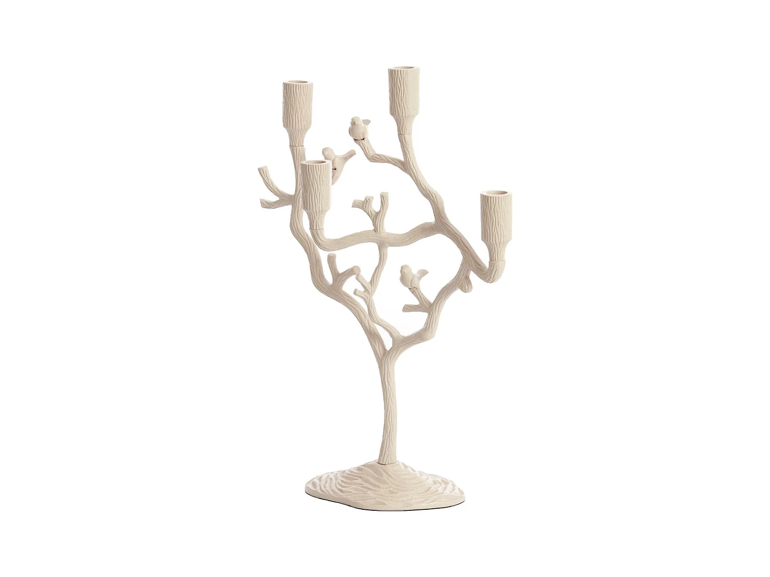 Bougeoir JARDIA - 35x14x47cm - Blanc