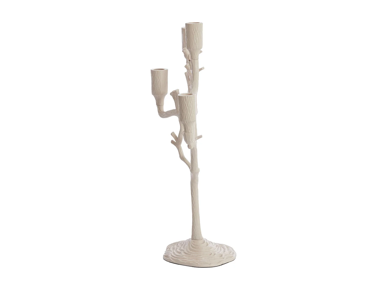 Bougeoir JARDIA - 35x14x47cm - Blanc