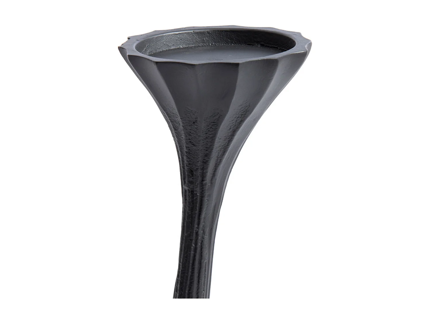 Bougeoir NYOKO - Ø11x26cm - Noir