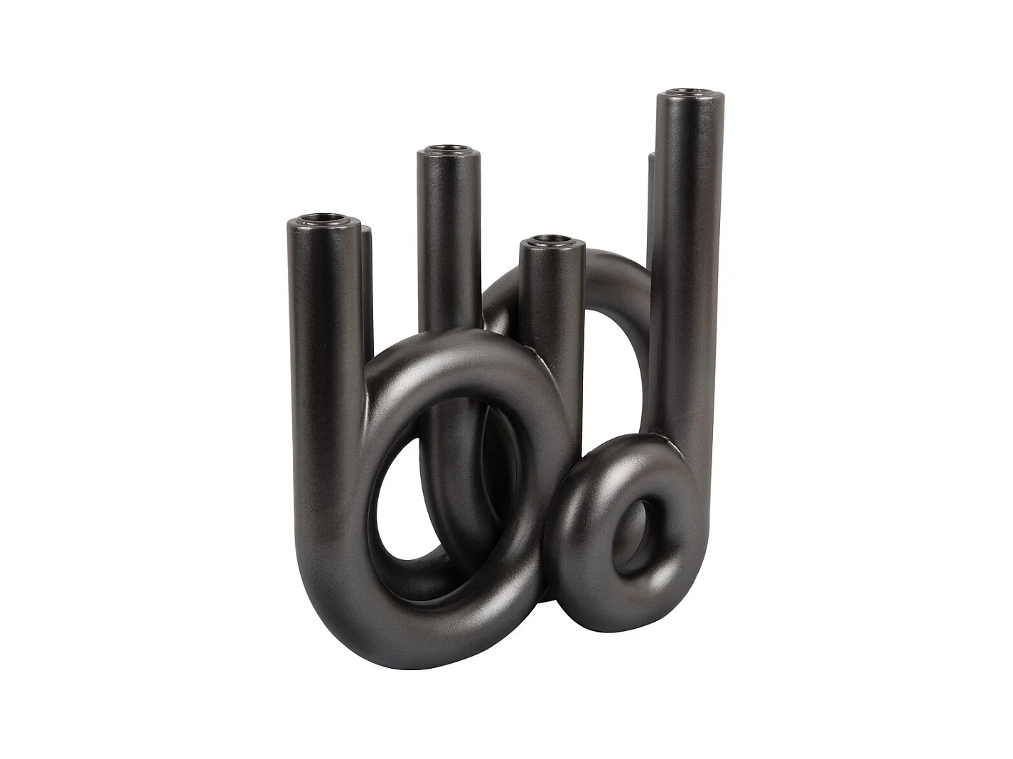 Grands anneaux pour chandeliers - Gris foncé métallisé