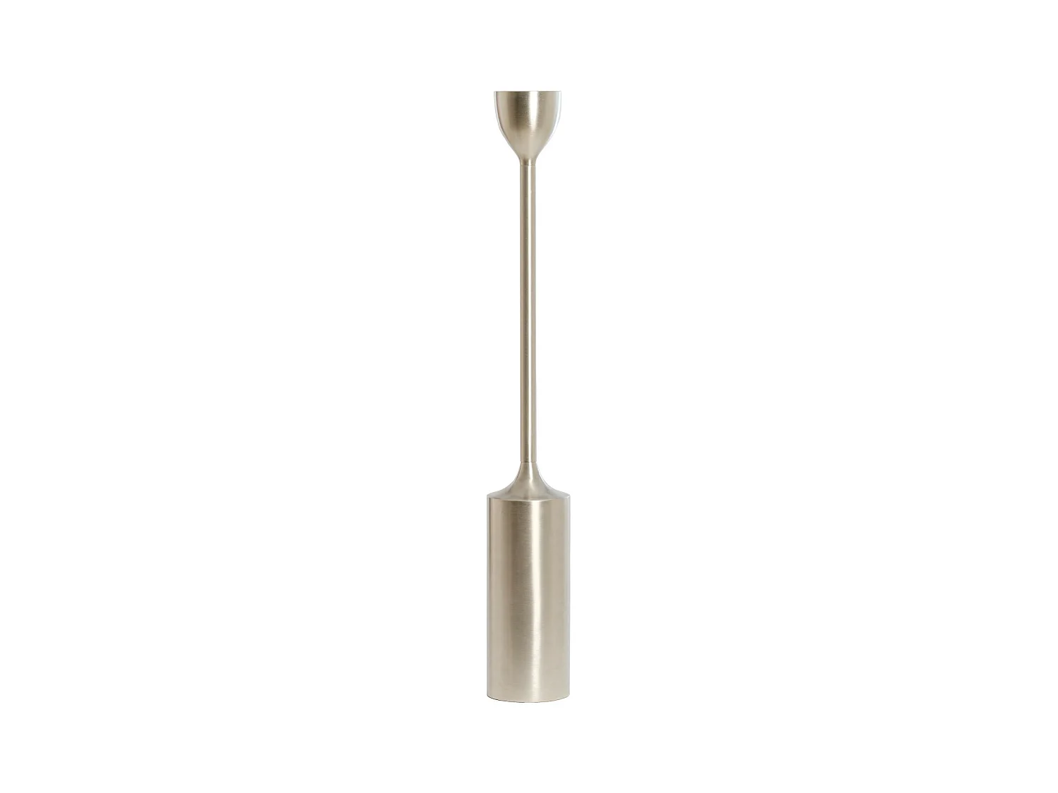 Bougeoir VELEZ - Ø13x90cm - Argent