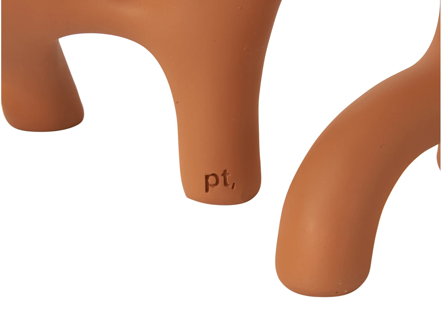 Kandelaar Swirls Large - Burned orange