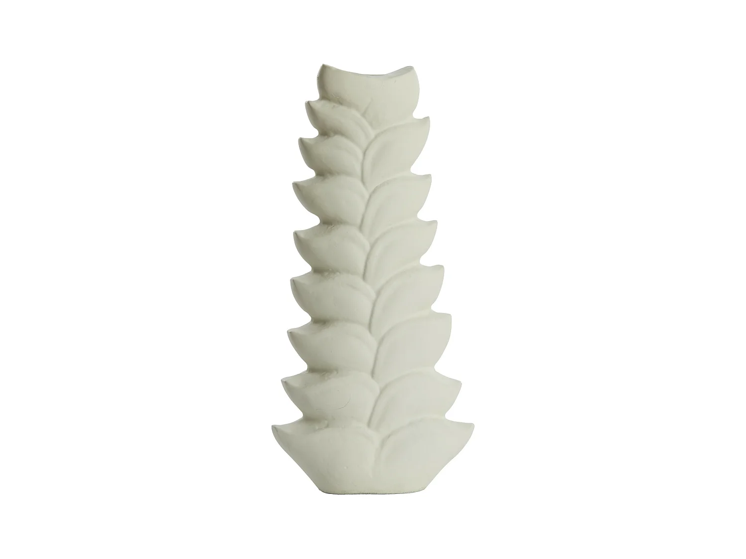 Bougeoir BATALIO - 16x7x30cm - Blanc