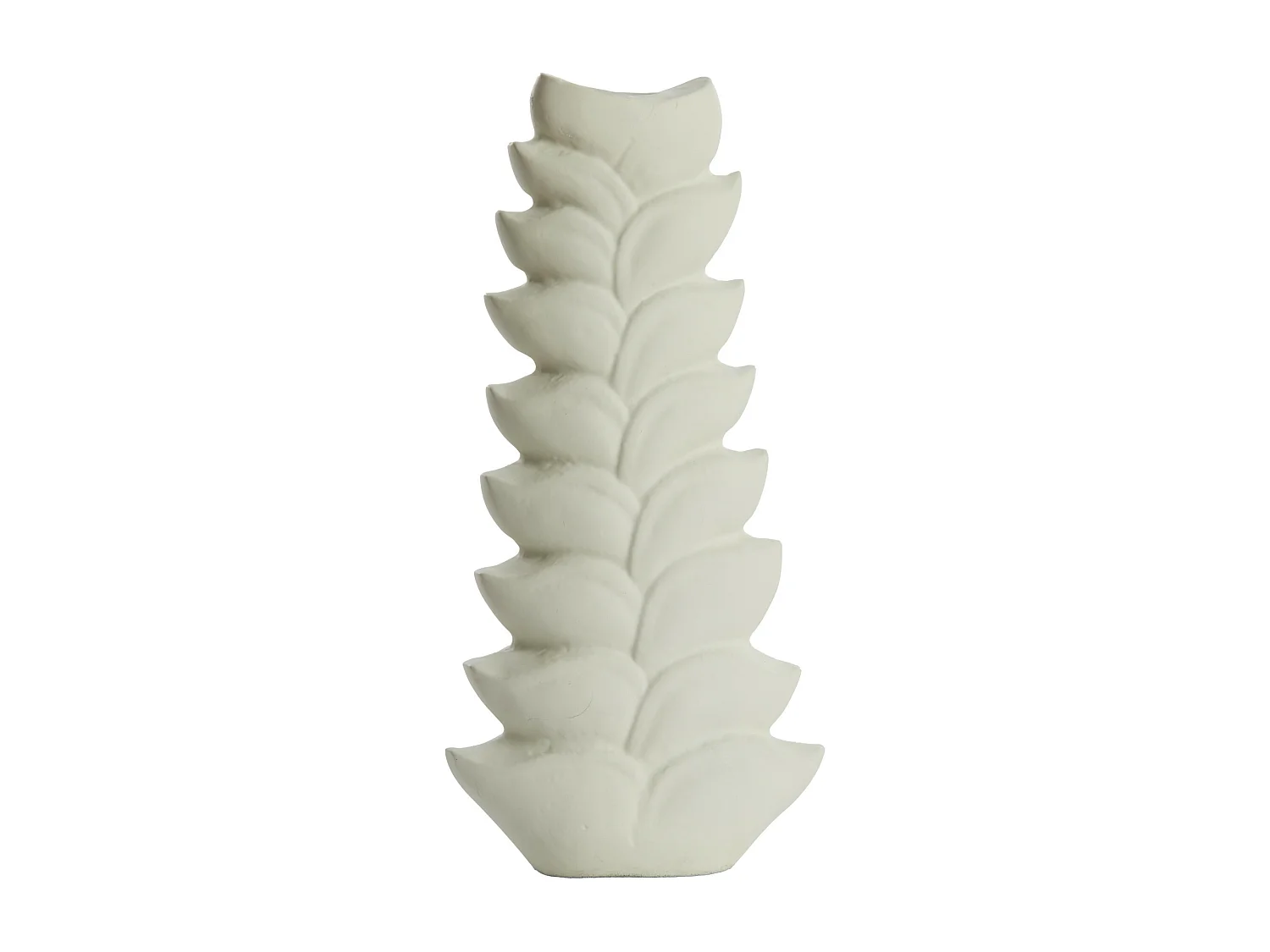 Bougeoir BATALIO - 16x7x30cm - Blanc