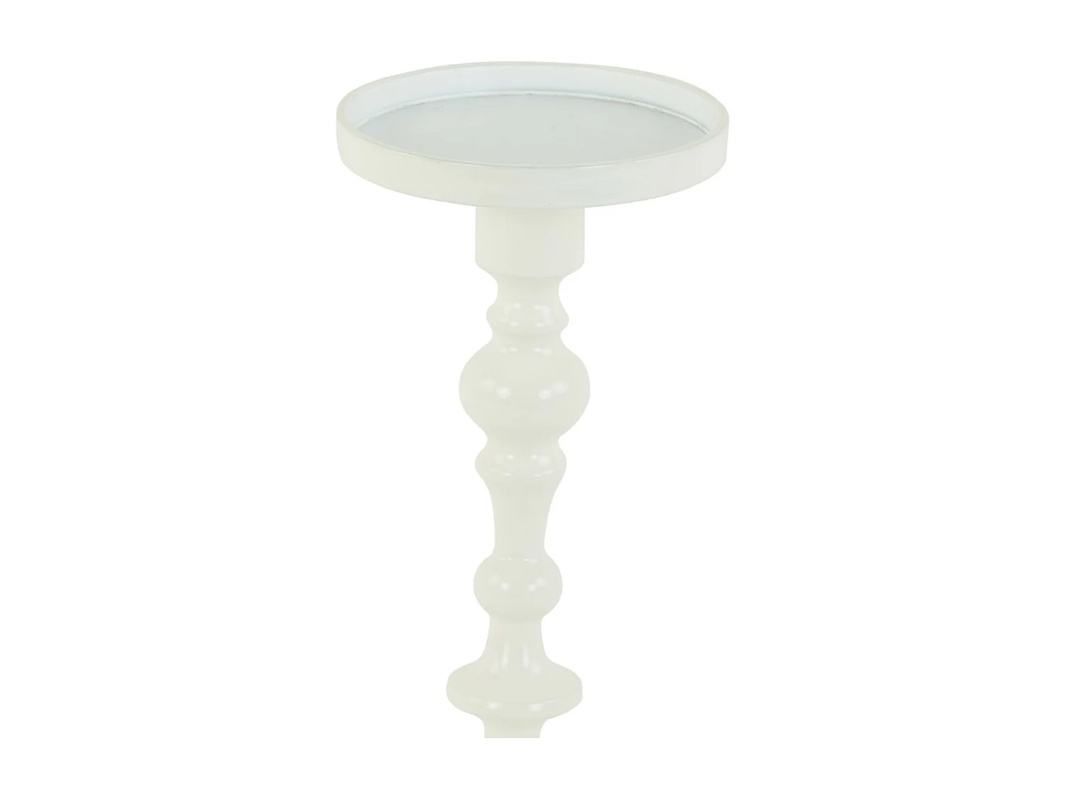 Bougeoir SHEVA - Ø11x33cm - Blanc