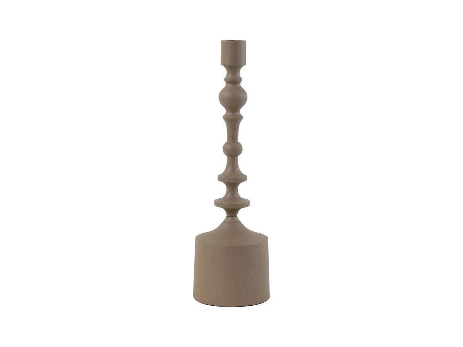 Bougeoir SHEVA - Ø10x34cm - Marron