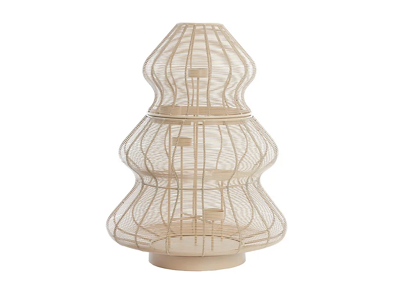 Theelicht CHRISTMAS TREE - Ø38x50cm - Bruin