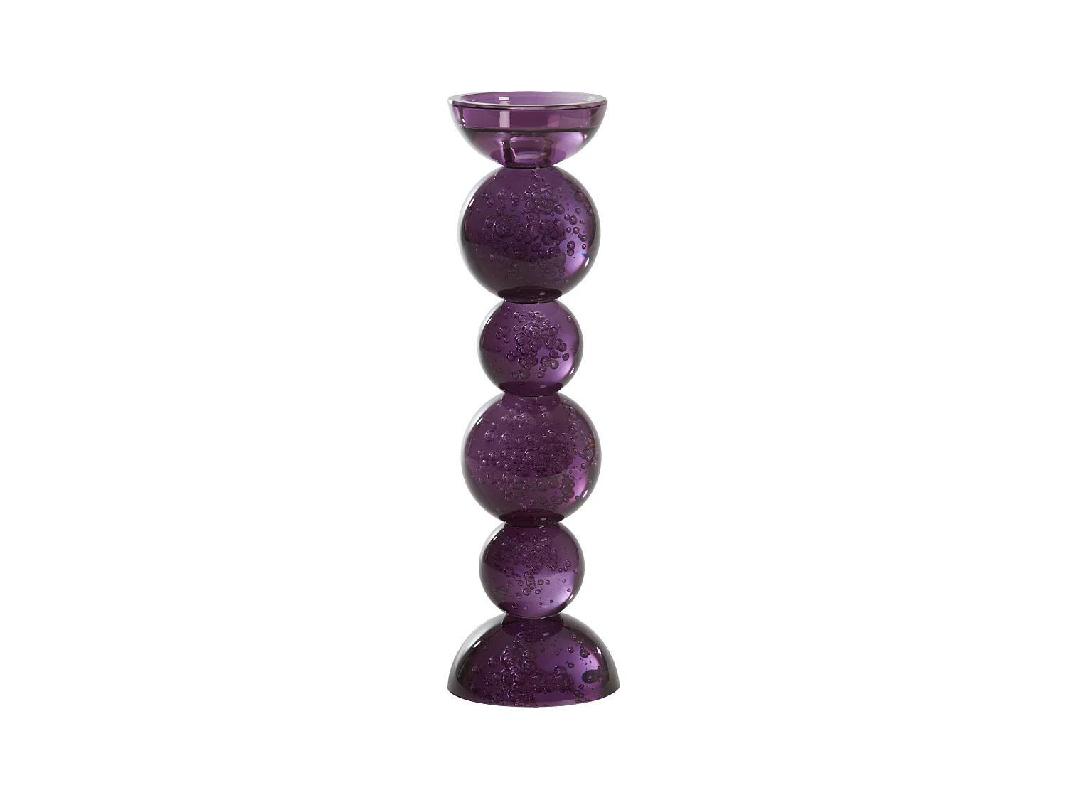 Bougeoir ITINGA - Ø9,5x34cm - Violet