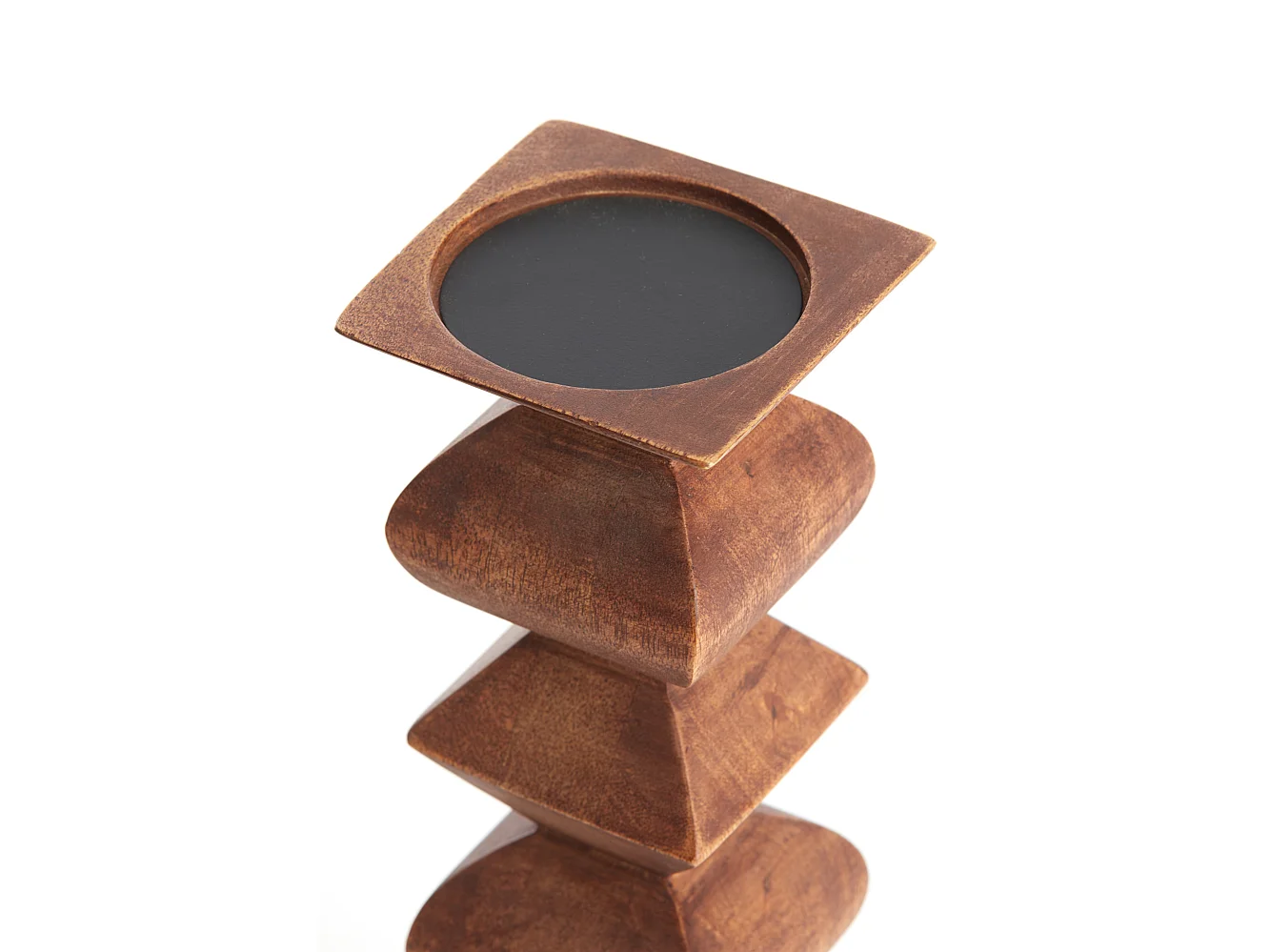 Bougeoir ALVERCA - Ø10,5x33,5cm - Marron