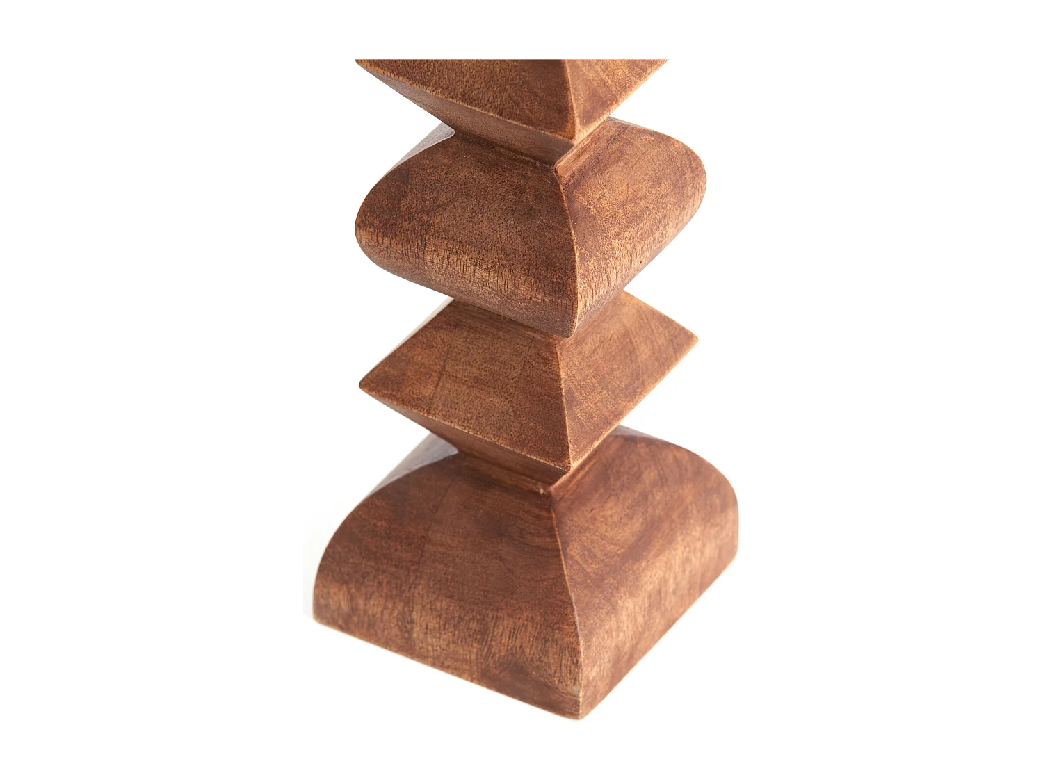 Bougeoir ALVERCA - Ø10,5x33,5cm - Marron