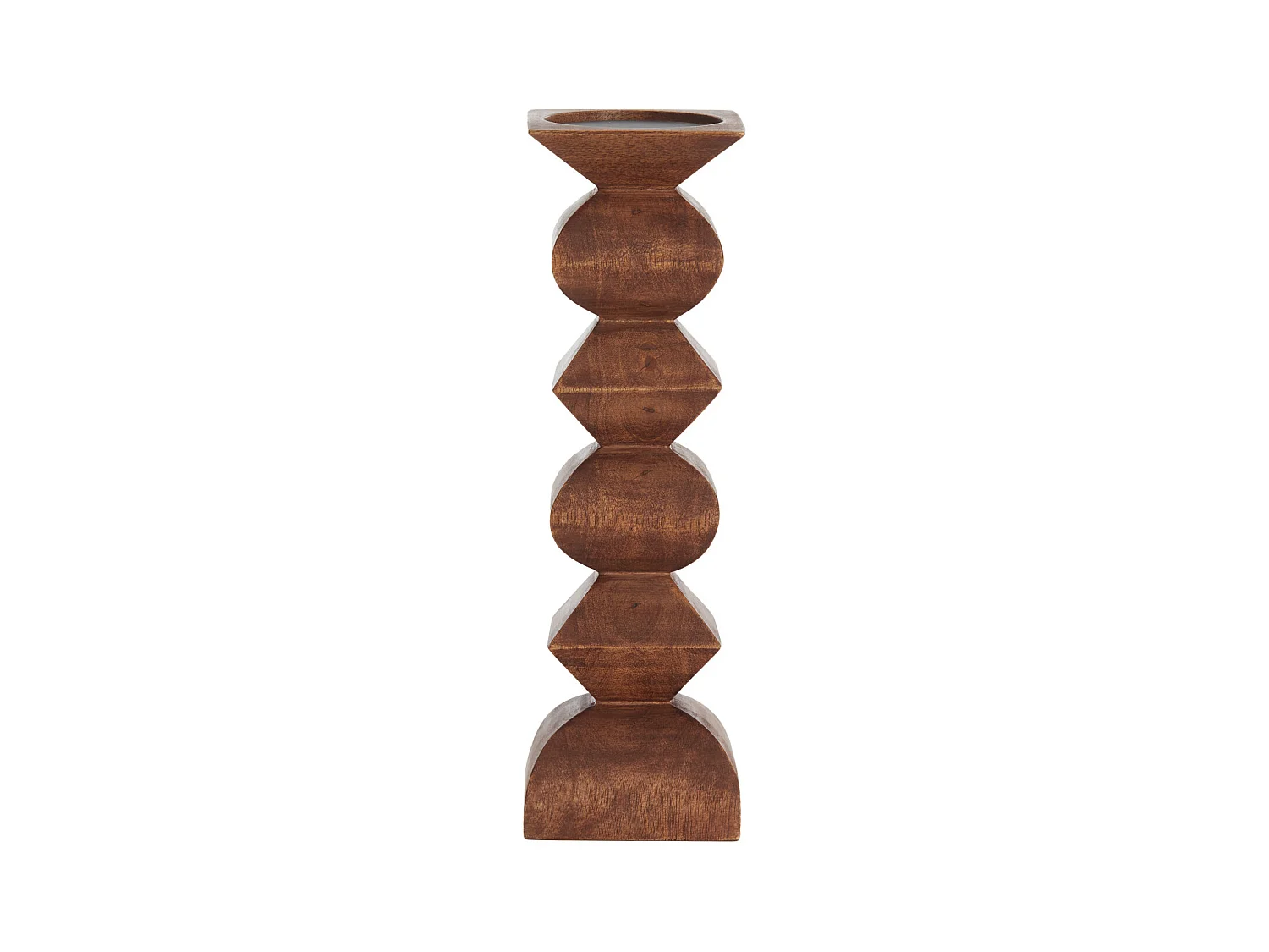 Bougeoir ALVERCA - Ø10,5x33,5cm - Marron