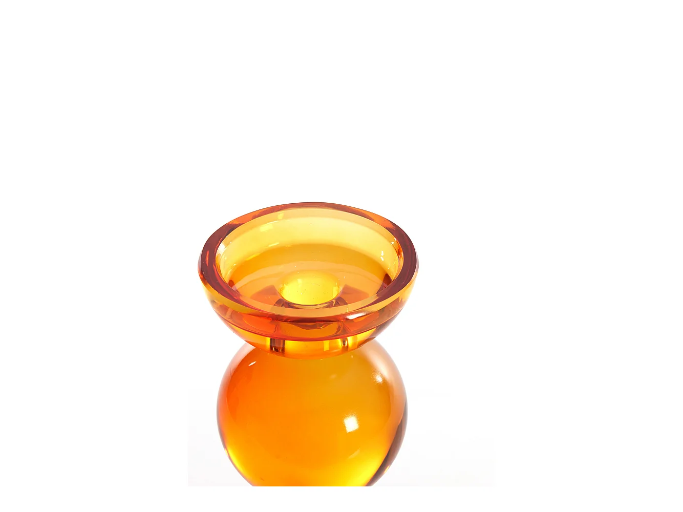 Bougeoir ITINGA - Ø10x26,5cm - Orange