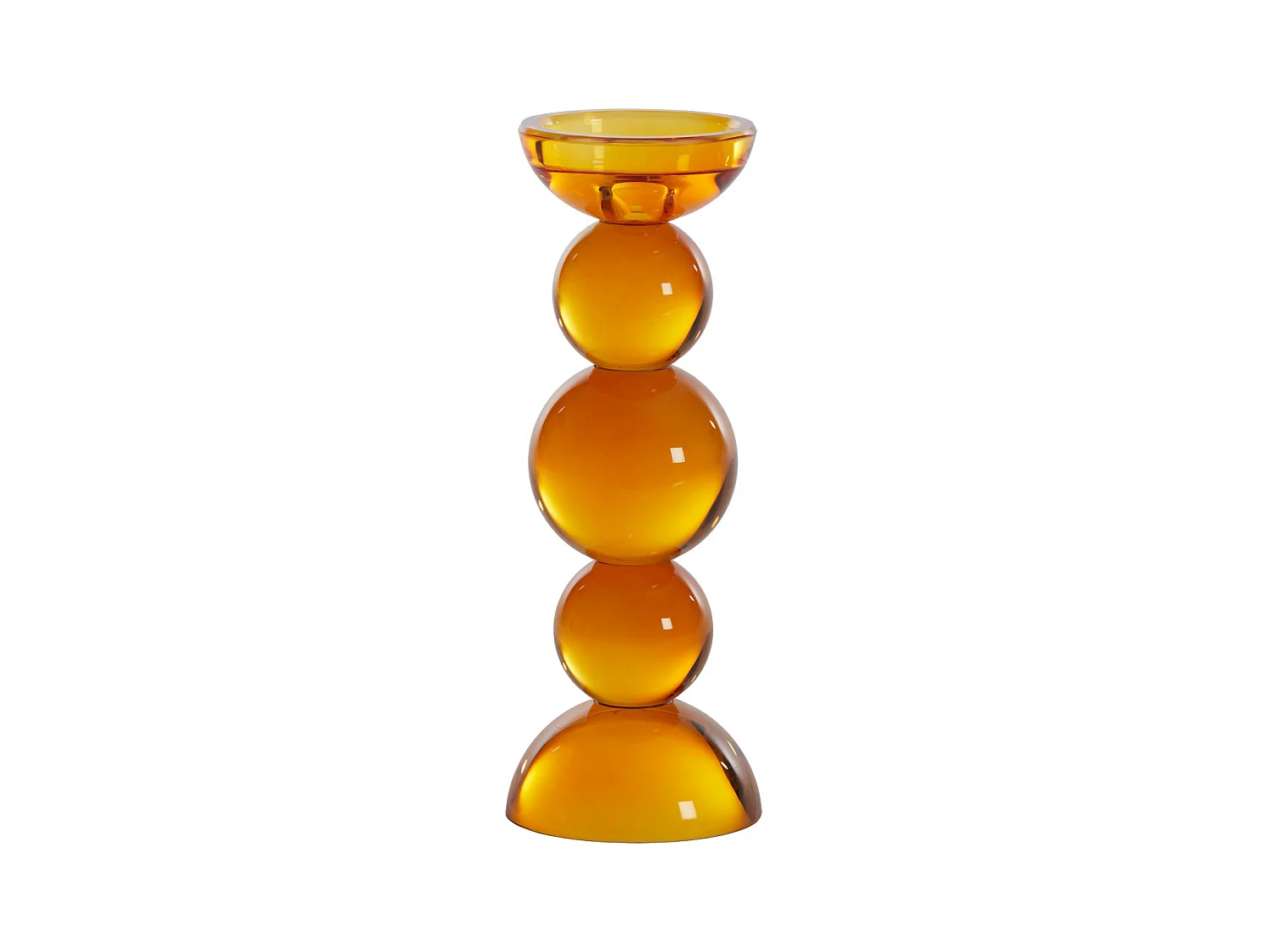 Bougeoir ITINGA - Ø10x26,5cm - Orange
