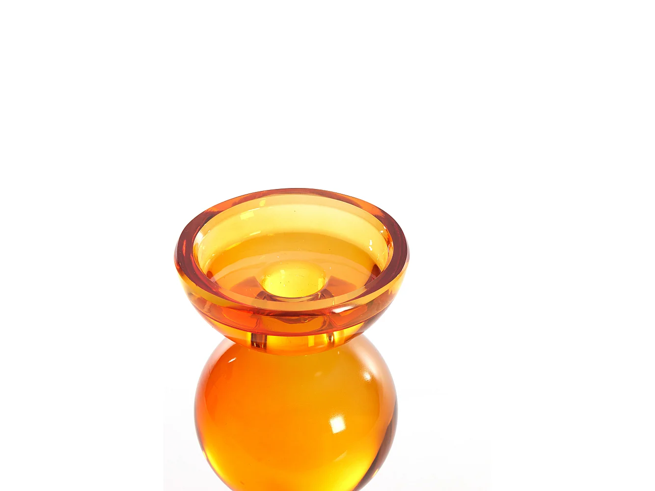 Bougeoir ITINGA - Ø10x26,5cm - Orange