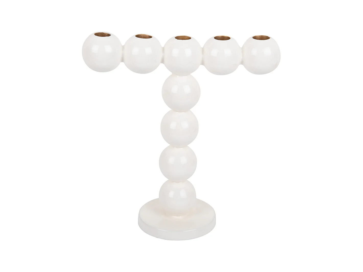 Kerzenständer Bubbles High - Weiß