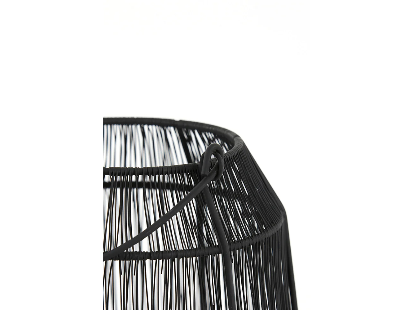 Lanterne ODINA - Ø24x36cm - Noir