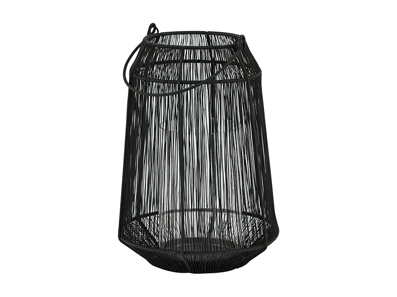 Windlicht ODINA - Ø24x36cm - Zwart