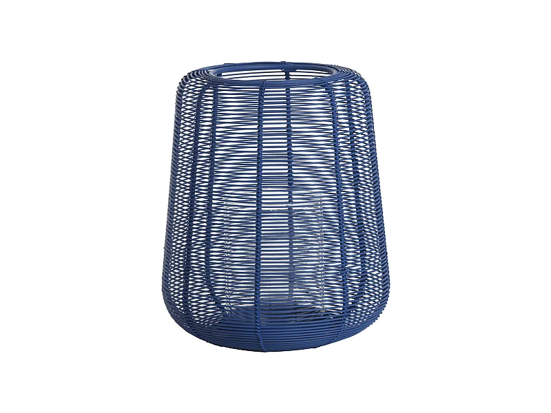 Lanterne ADETA - Ø18x21cm - Bleu