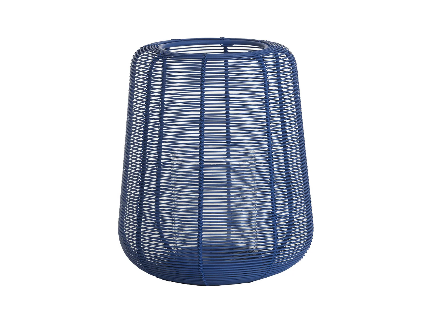 ADETA Laterne - Ø18x21cm - Blau