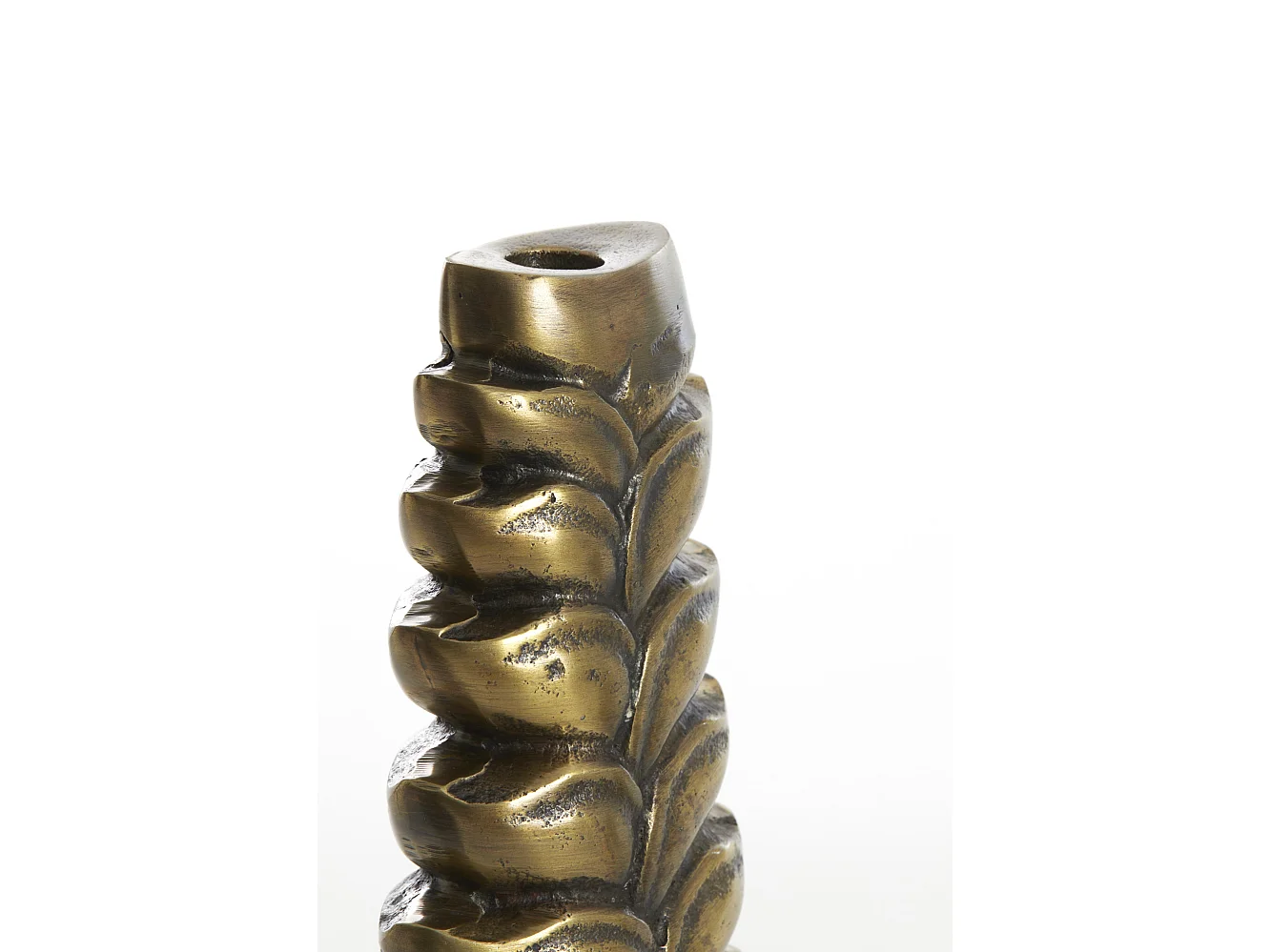 Bougeoir BATALIO - 16x7x30cm - Bronze