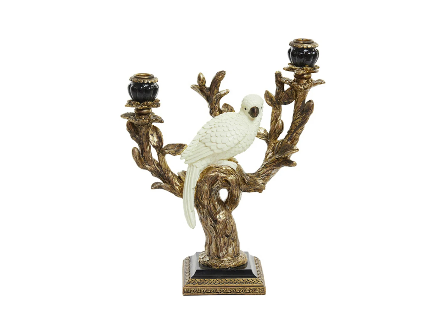 Bougeoir NYASA - 29x12x35,5cm - Noir