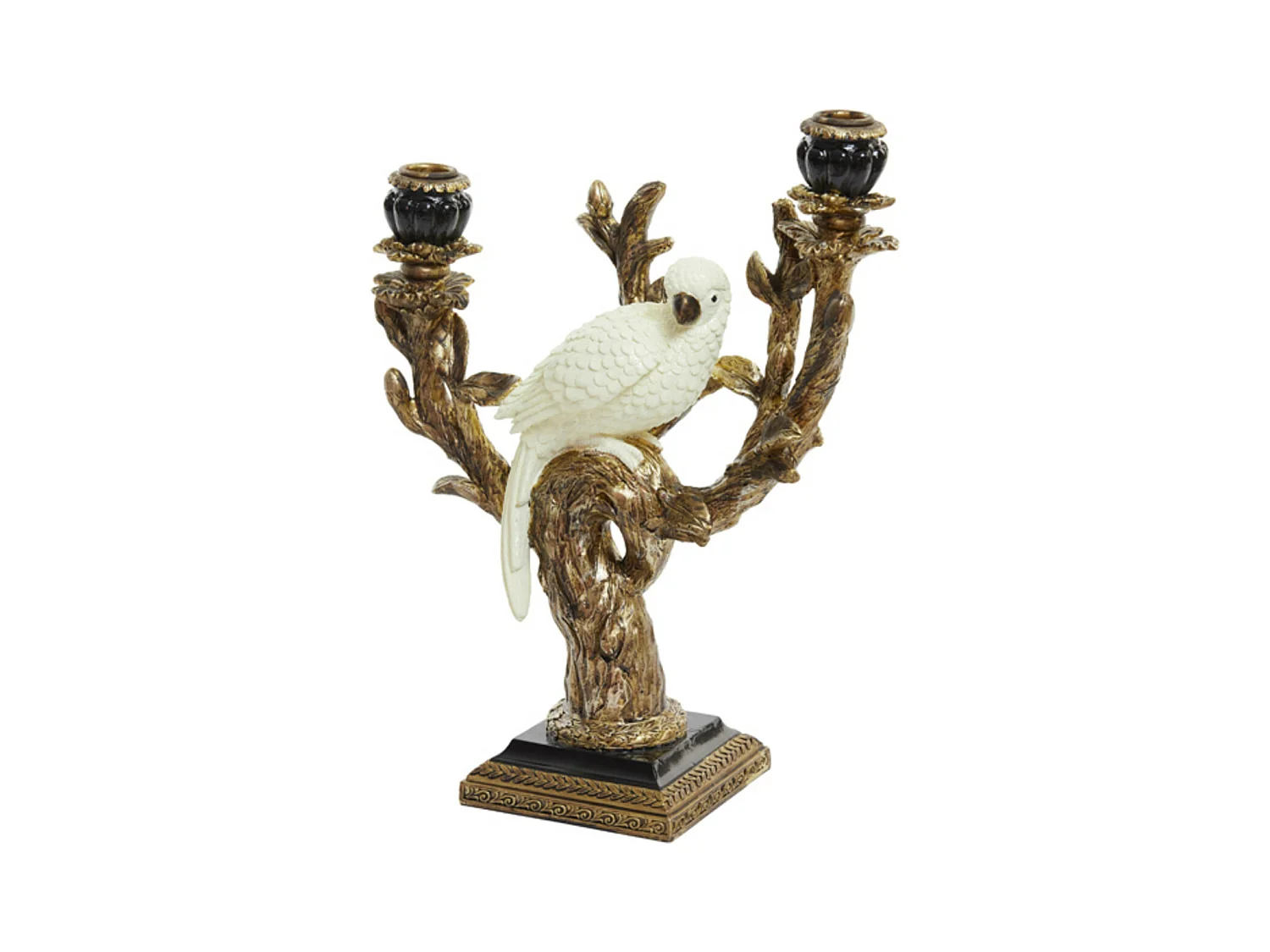 Bougeoir NYASA - 29x12x35,5cm - Noir