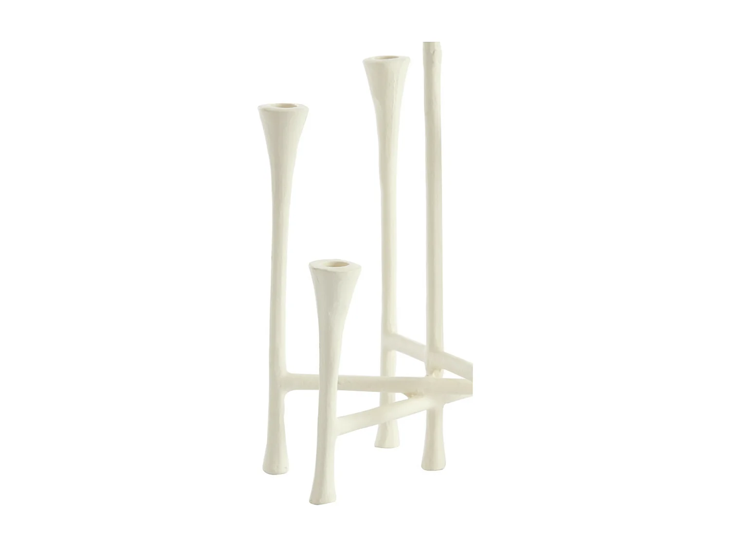 Kandelaar OLIVIER - 26x23x45cm - Wit