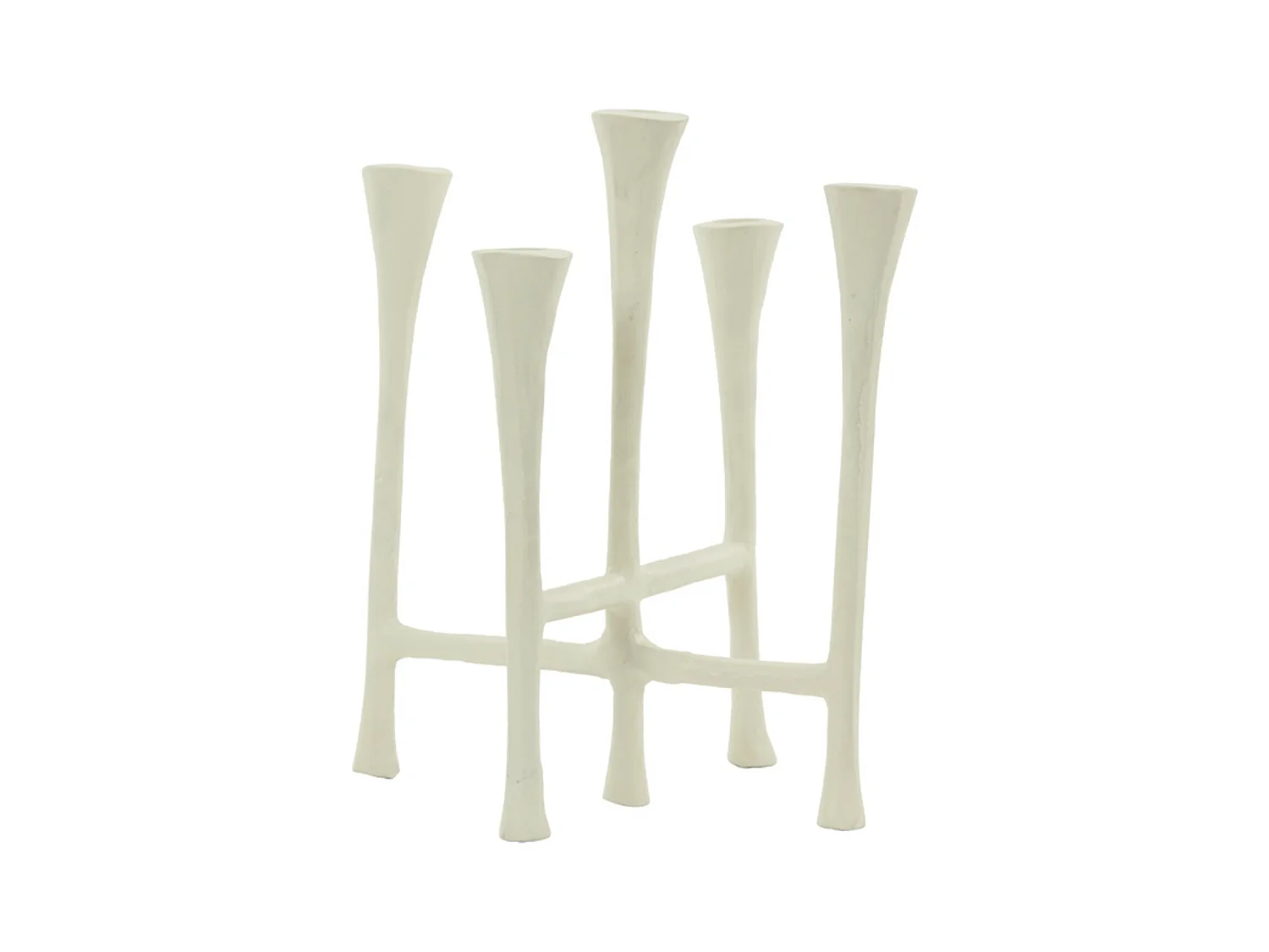 Bougeoir OLIVIER - 26x23x45cm - Blanc