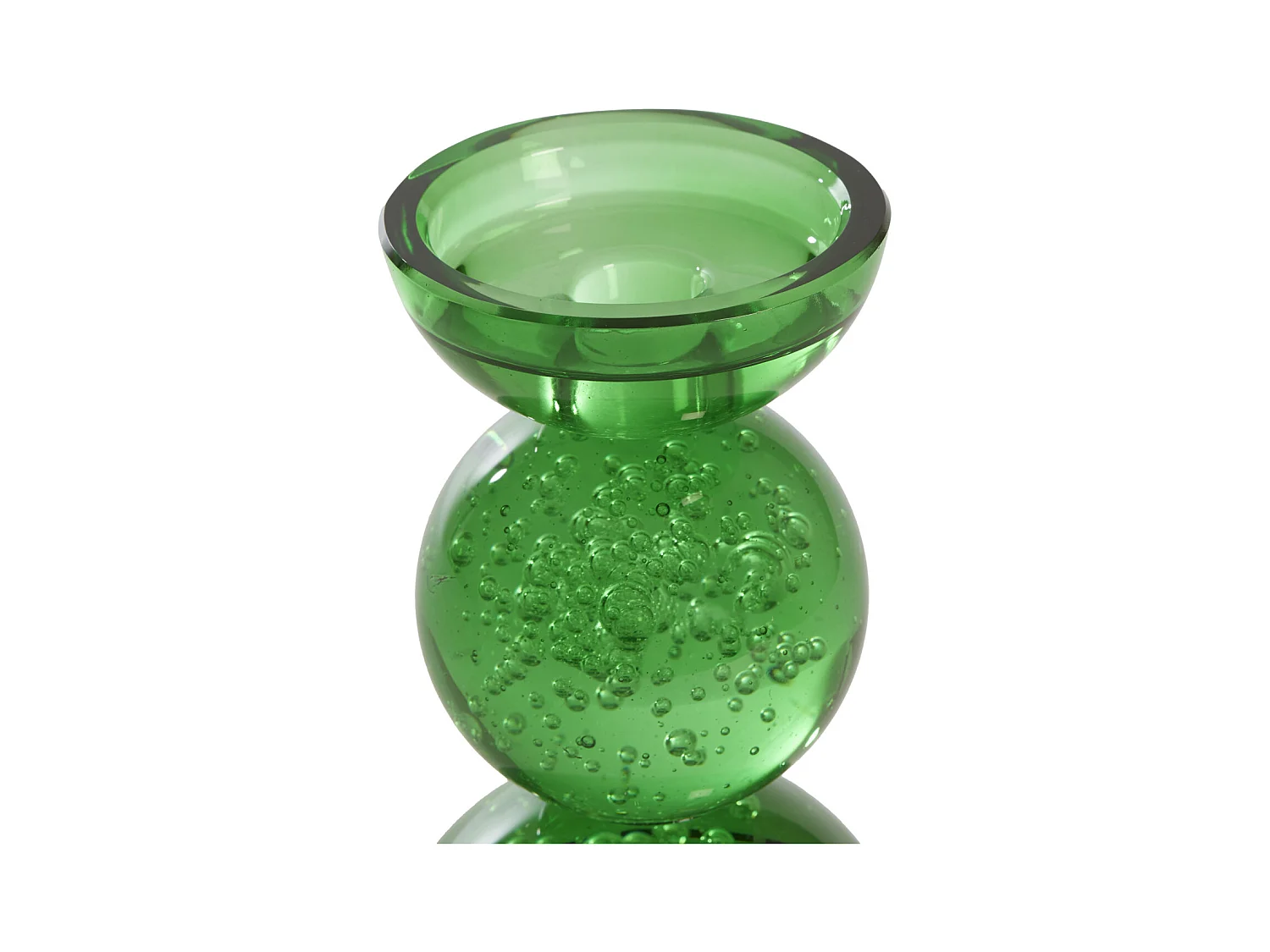 Bougeoir ITINGA - Ø9,5x15,5cm - Vert