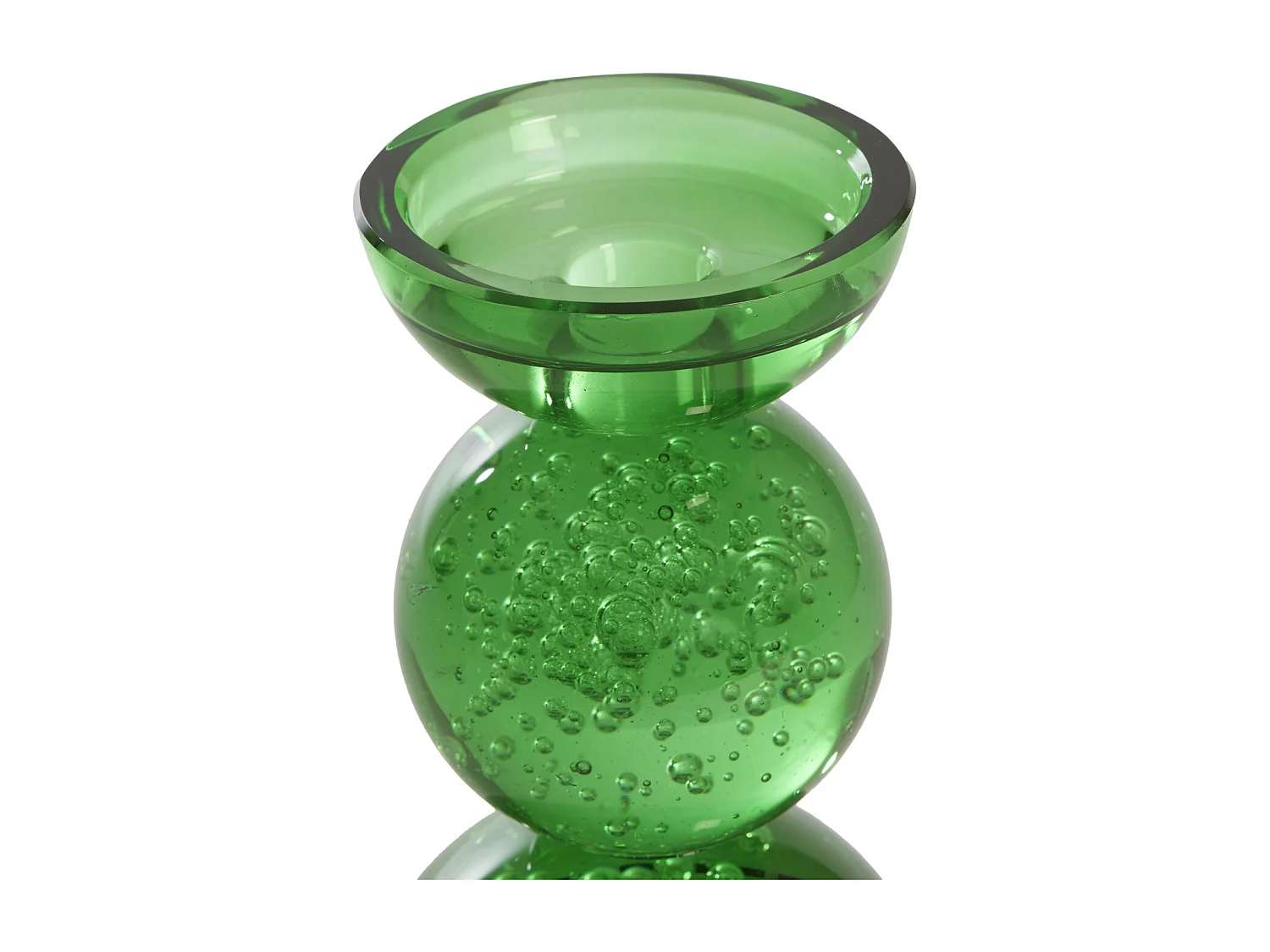 Bougeoir ITINGA - Ø9,5x15,5cm - Vert