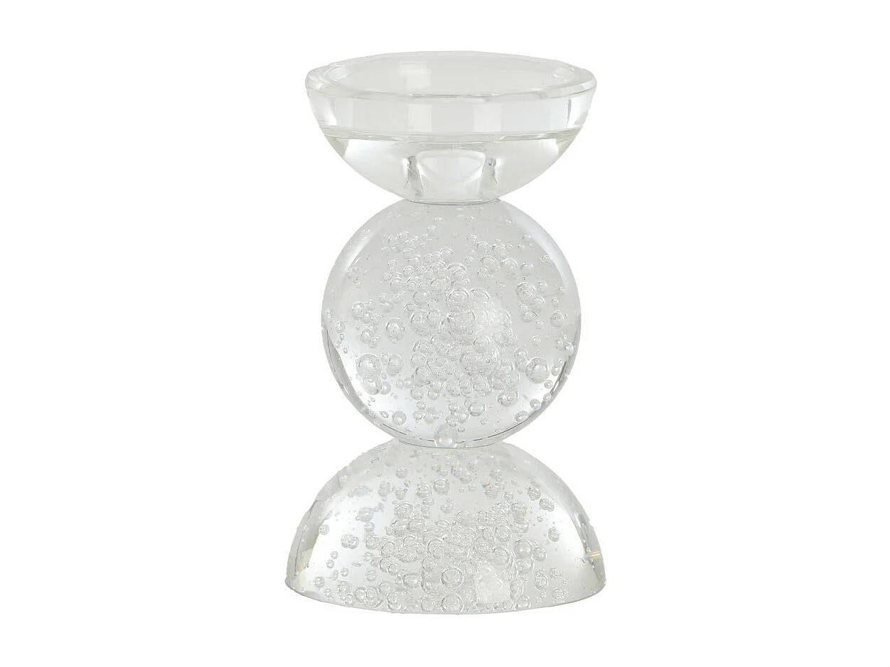 Kandelaar ITINGA - Ø9.5x15.5cm - Helder