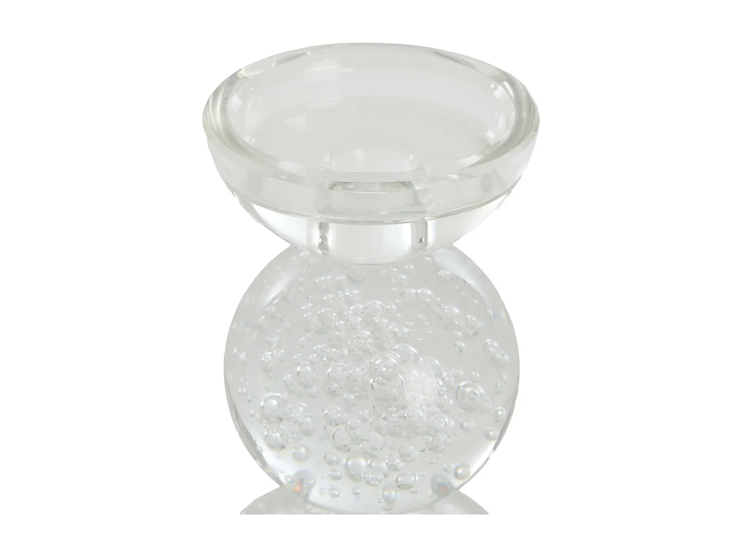 Kandelaar ITINGA - Ø9.5x15.5cm - Helder