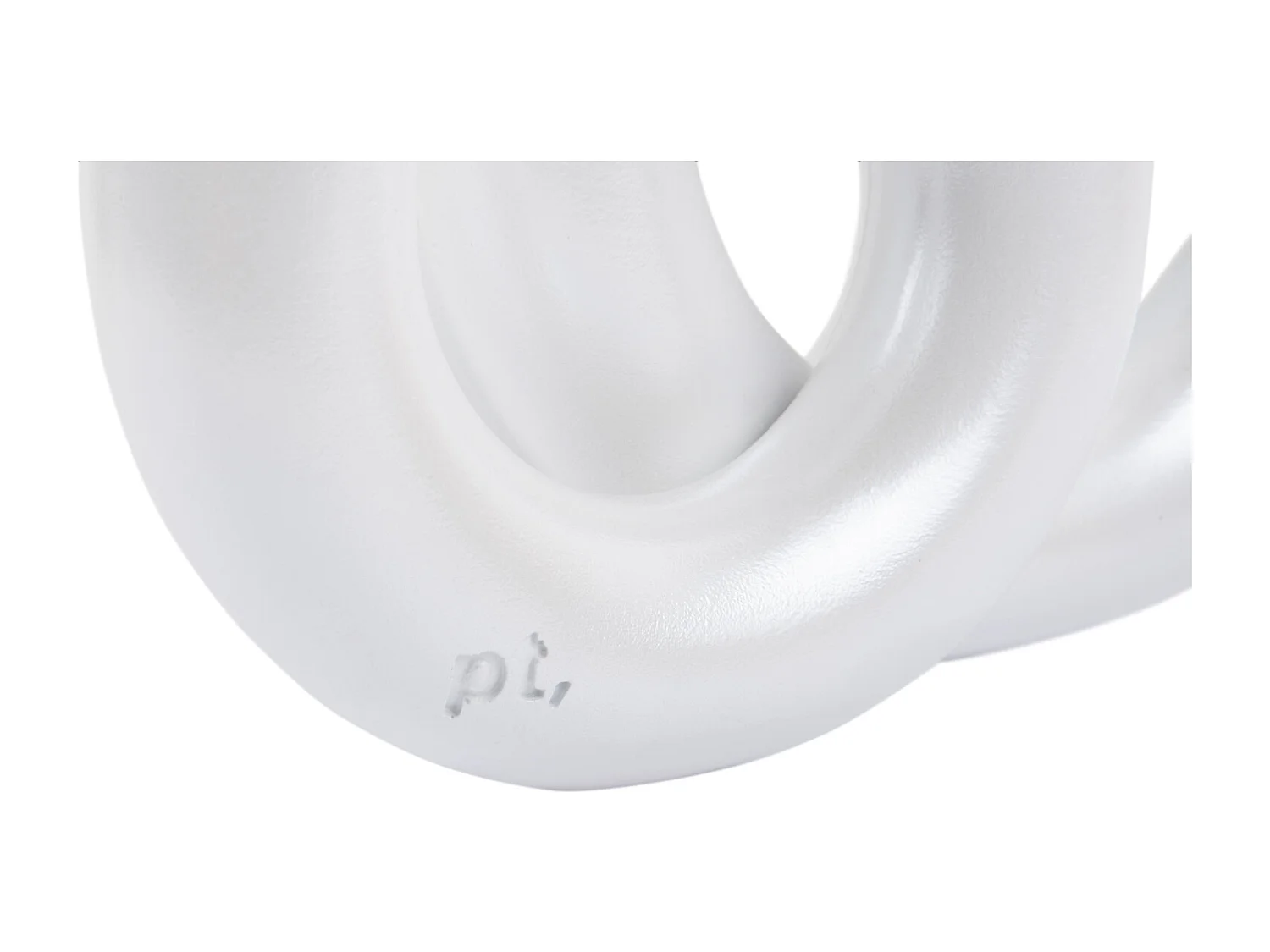 Kerzenständerringe Medium - Metallic Weiß