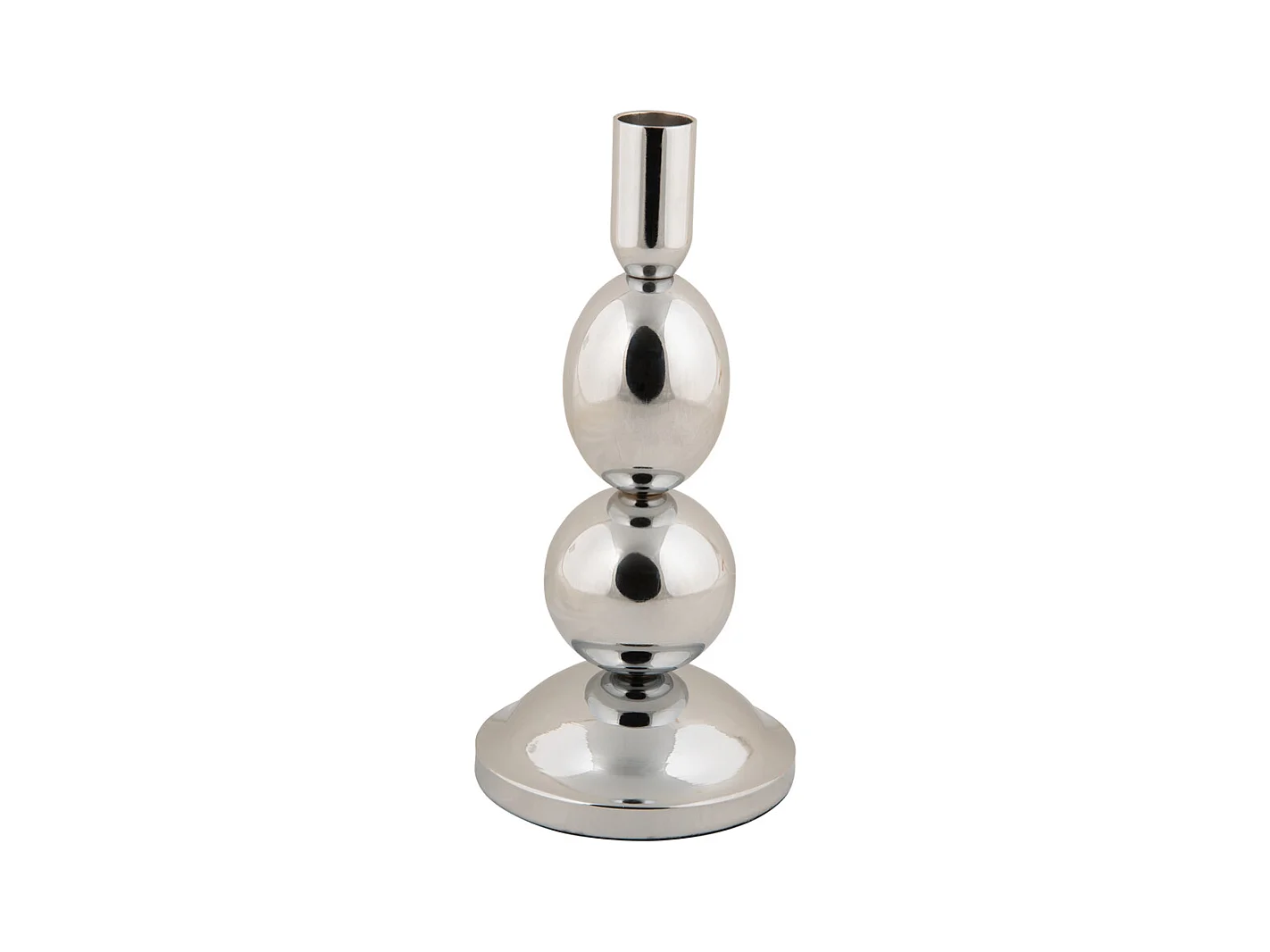 Bougeoir Dazzle Medium - Chromé