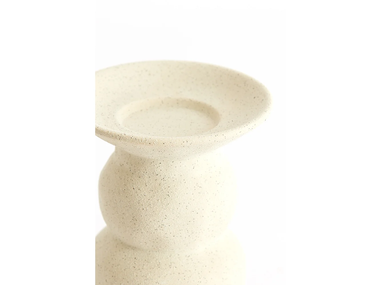 Bougeoir ATRANI - Ø12,5x15cm - Blanc