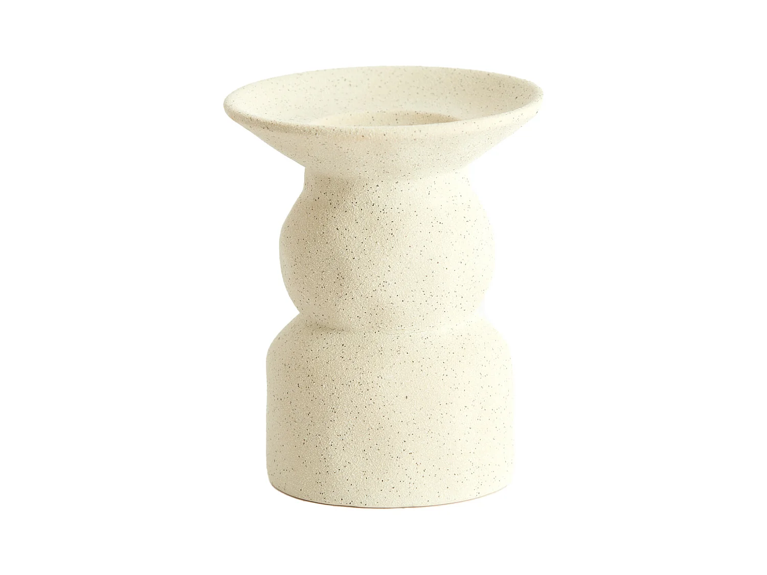 Bougeoir ATRANI - Ø12,5x15cm - Blanc