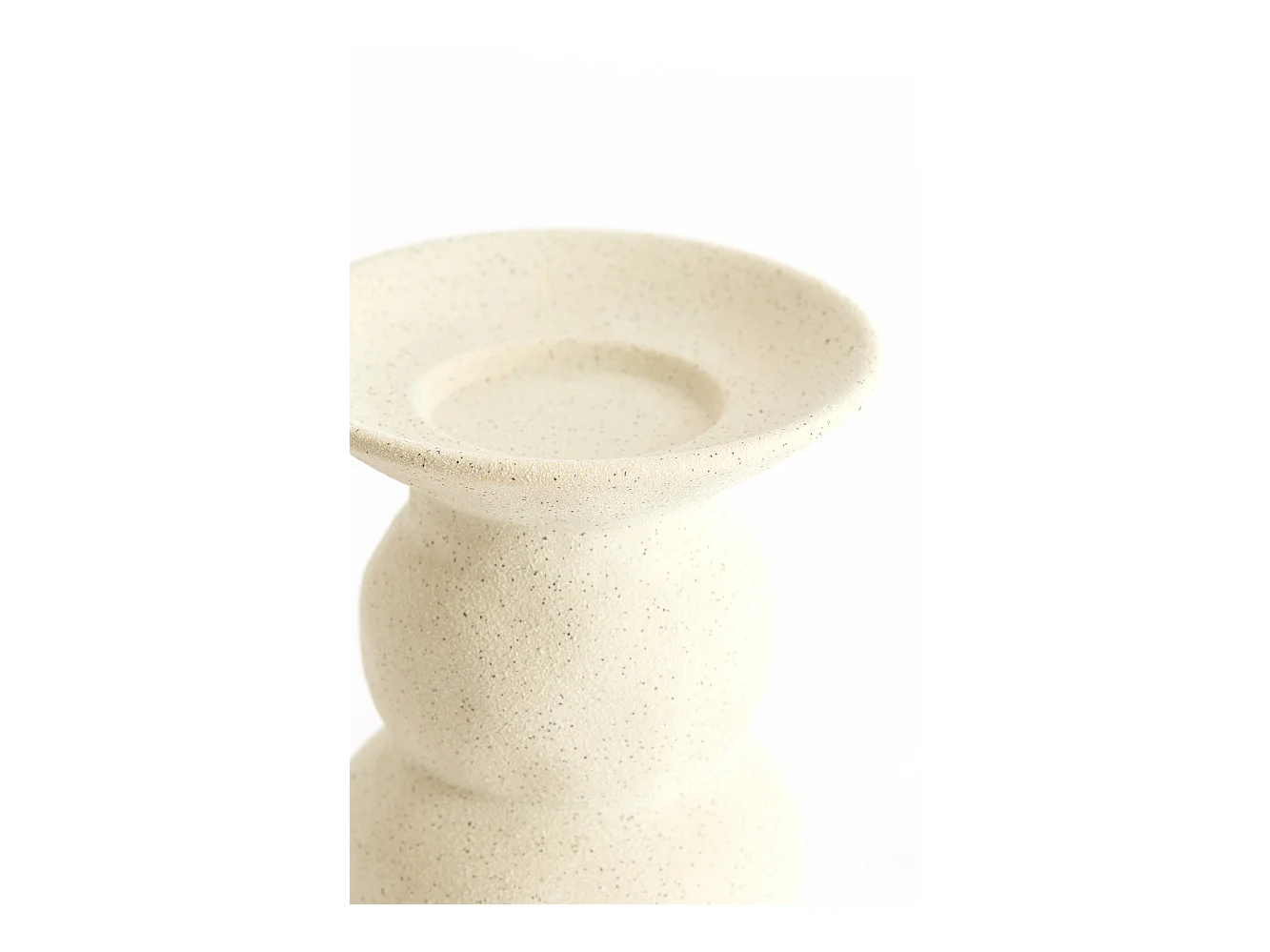 Bougeoir ATRANI - Ø12,5x15cm - Blanc