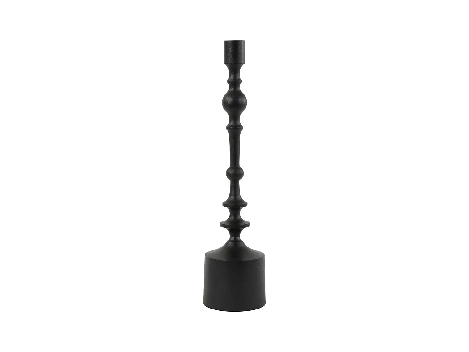 Bougeoir SHEVA - Ø10x42cm - Noir