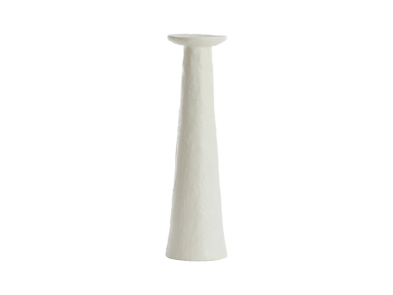 Bougeoir OTA - 13x11,5x46cm - Blanc