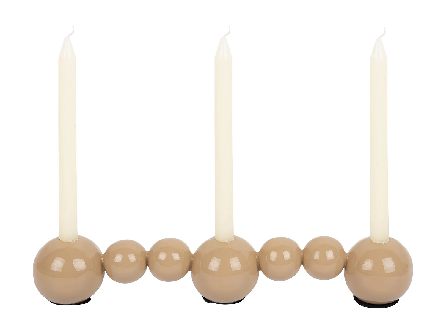 Chandelier Bulles Droit - Brun Doux