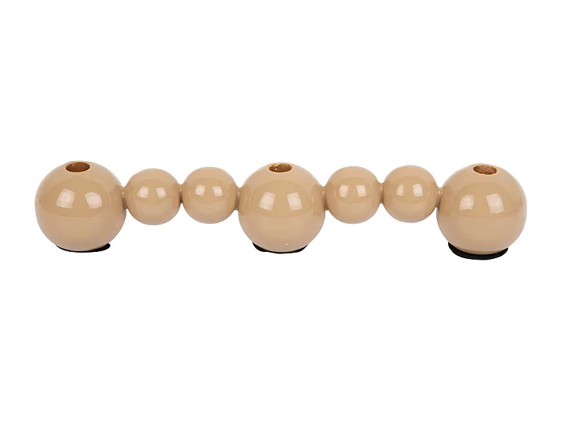 Chandelier Bulles Droit - Brun Doux