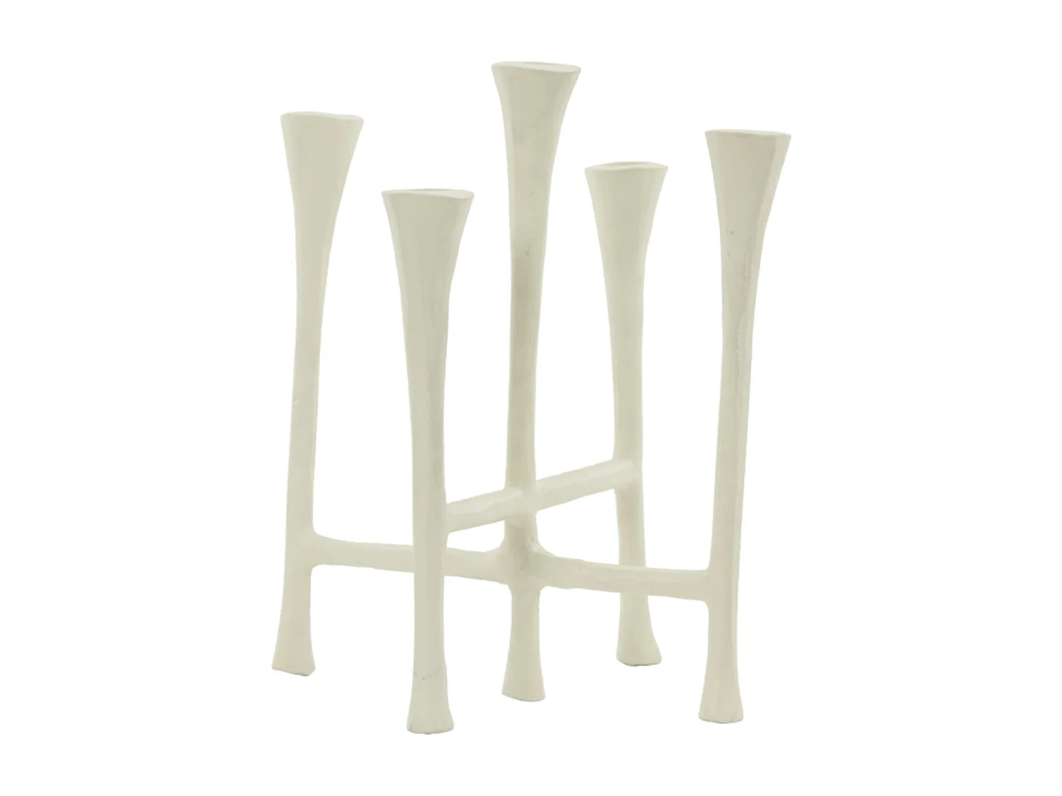 Bougeoir OLIVIER - 25,5x21,5x28cm - Blanc