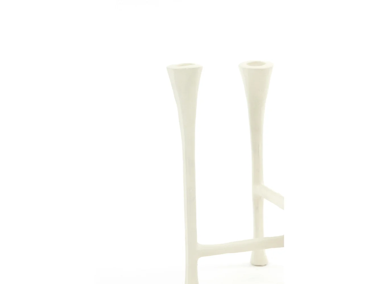 Bougeoir OLIVIER - 25,5x21,5x28cm - Blanc