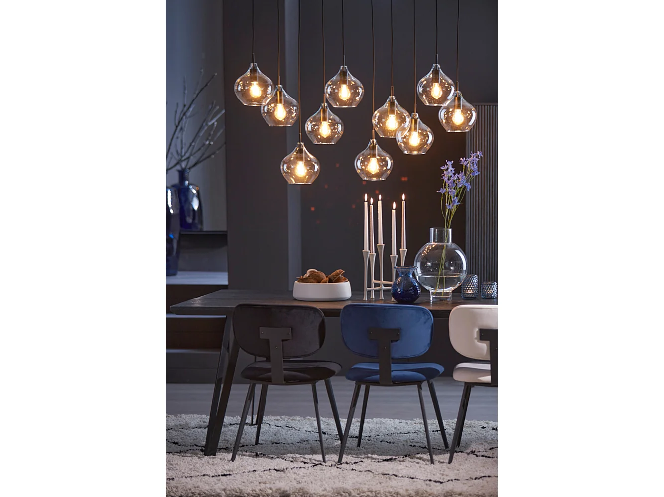 Bougeoir OLIVIER - 25,5x21,5x28cm - Blanc