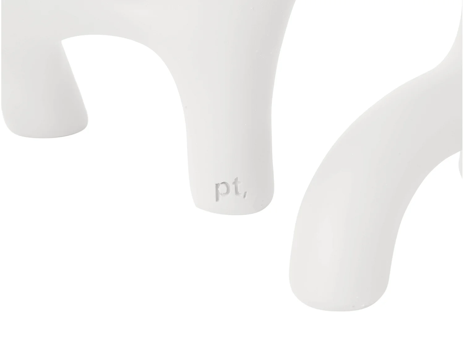 Candelabro grande con espirales - Blanco