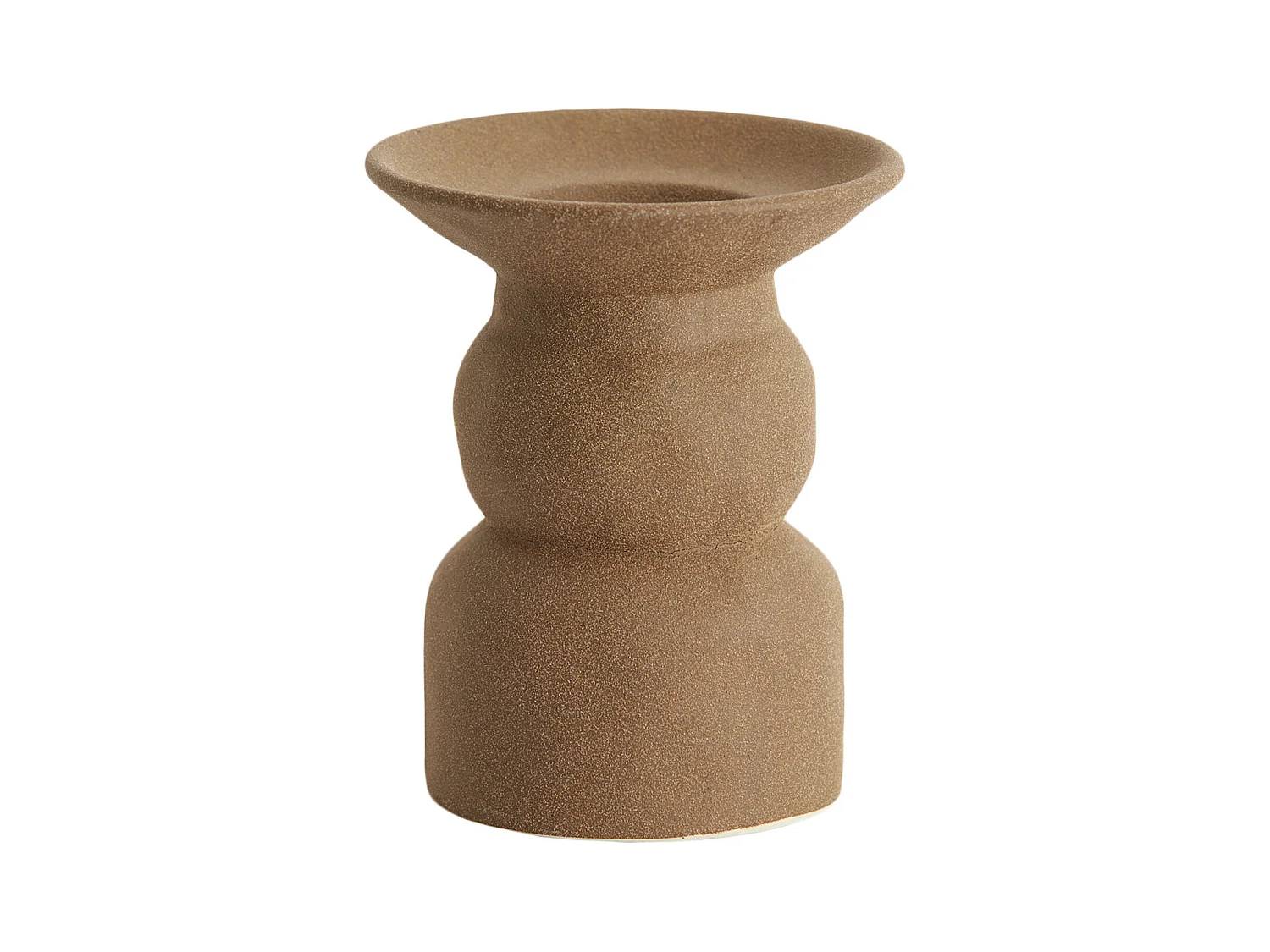 Bougeoir ATRANI - Ø12,5x15cm - Marron