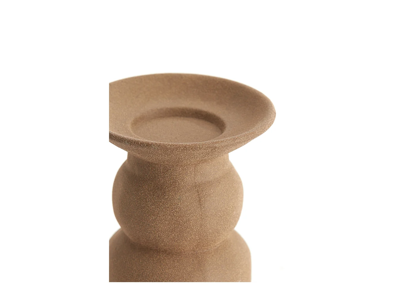 Bougeoir ATRANI - Ø12,5x15cm - Marron