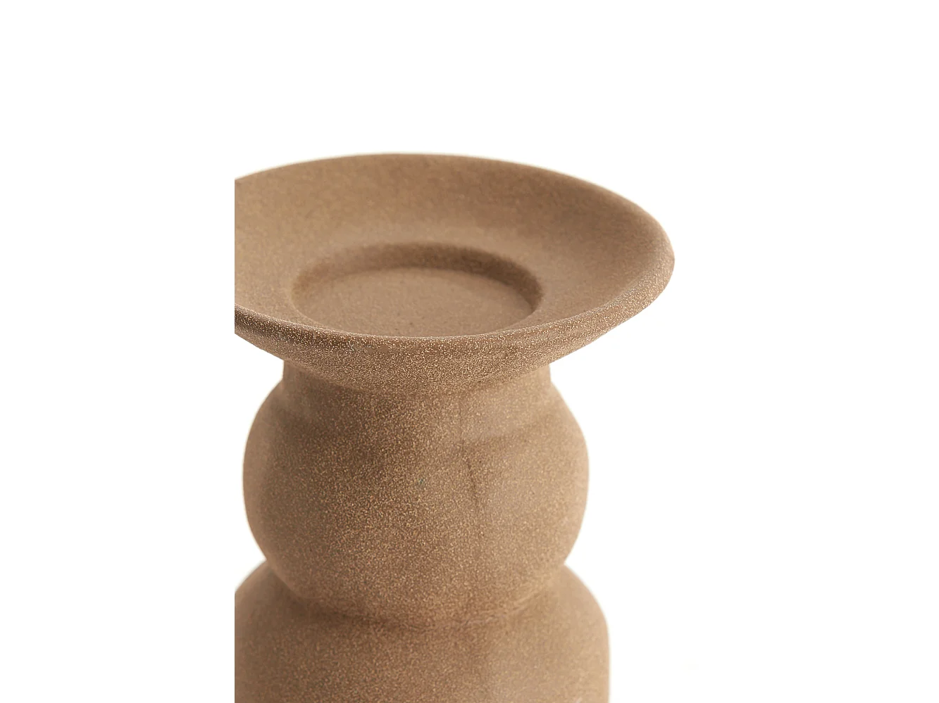 Bougeoir ATRANI - Ø12,5x15cm - Marron